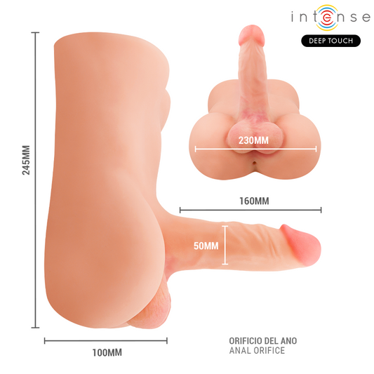 Damien Torso with Realistic Dildo Remote Control 3.5 kg | Intense Deep Touch — Default