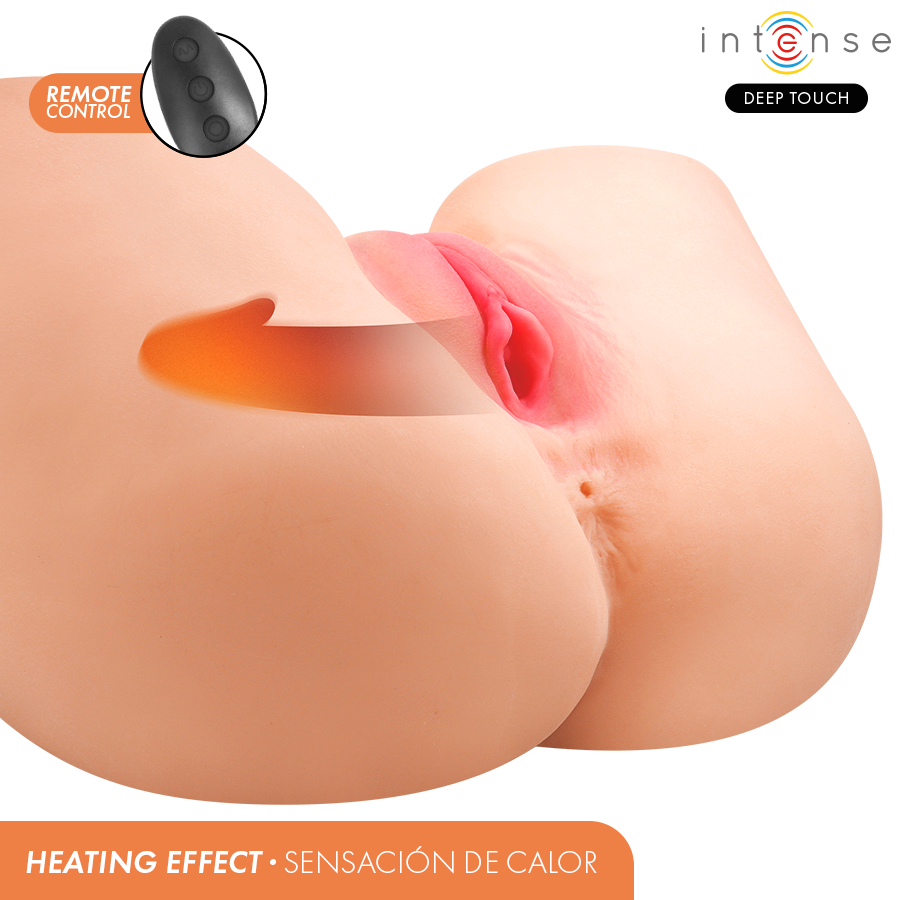 Intense Deep Touch - Julia Vaginal Masturbator with Suction, Heat, Vibration and Voice Effects with Remote Control 9 kg