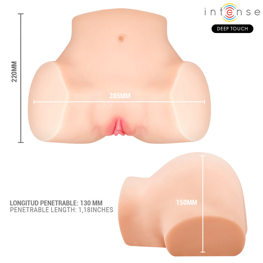 Intense Deep Touch - Nicole Vaginal Masturbator with Suction, Heat, Vibration and Voice Effects with Remote Control 5.3 kg – Male Masturbator