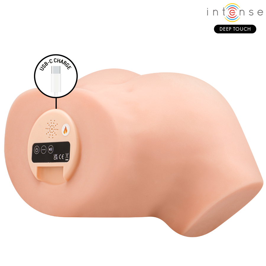 Intense Deep Touch - Nicole Vaginal Masturbator with Suction, Heat, Vibration and Voice Effects with Remote Control 5.3 kg – Male Masturbator
