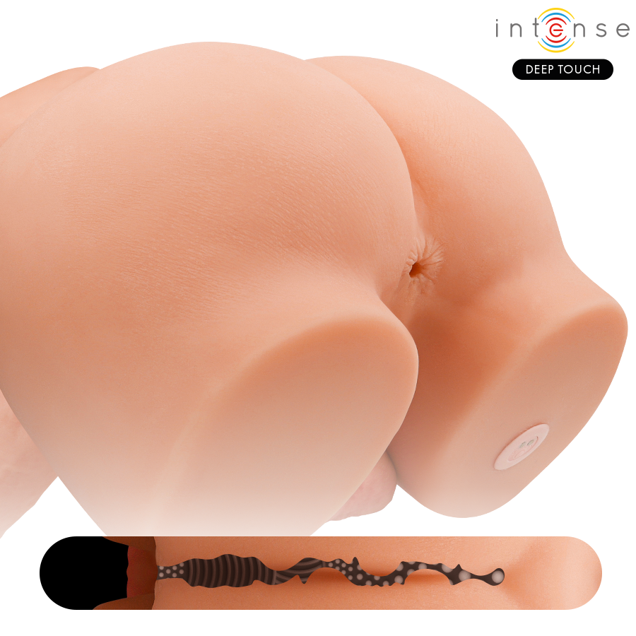 Intense Deep Touch - Richie Torso with Anus and Realistic Dildo with Pushing and Vibration Remote Control 4.7 kg – Remote Control Realistic Dildo