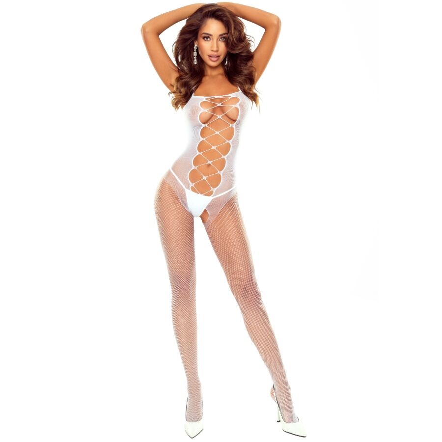 Passion - White Laced Bodystocking