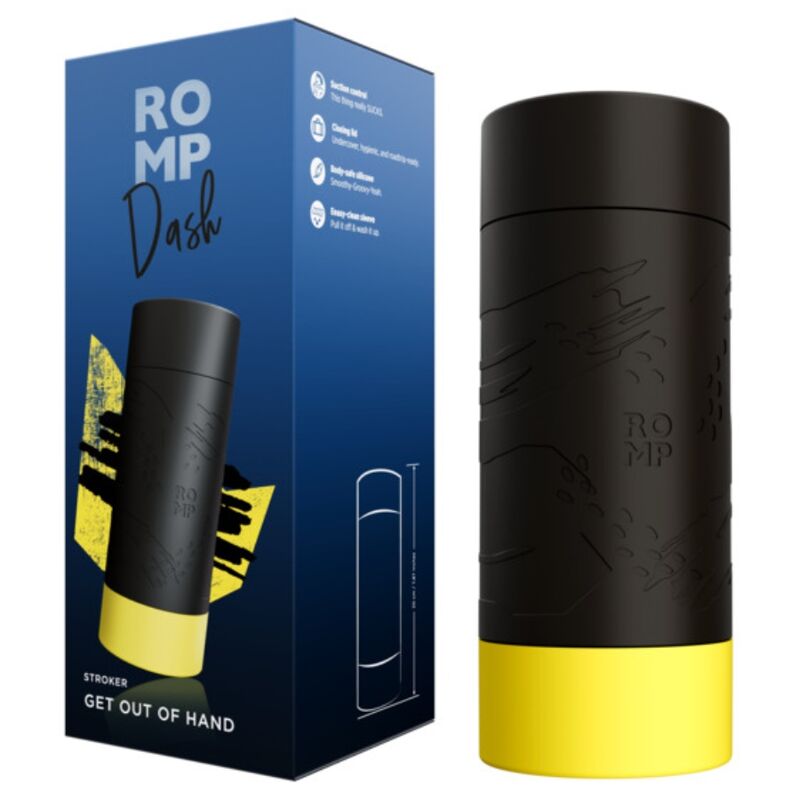 ROMP - Dash Male Masturbator with Suction Control 20 cm – Realistic Male Masturbator