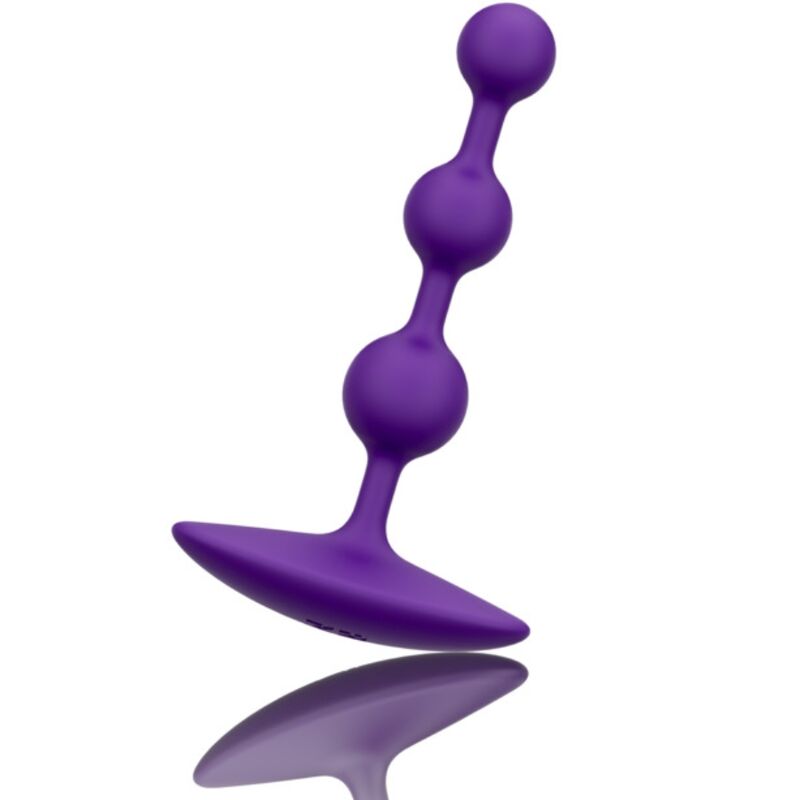 ROMP - Amp Purple Flexible Silicone Anal Beads 12.5 cm Purple – Graduated Anal Beads