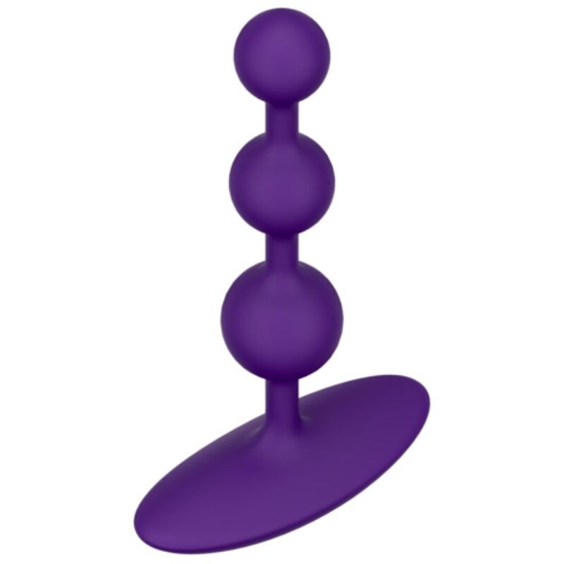 ROMP - Amp Purple Flexible Silicone Anal Beads 12.5 cm Purple – Graduated Anal Beads
