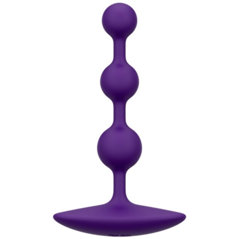 ROMP - Amp Purple Flexible Silicone Anal Beads 12.5 cm Purple – Graduated Anal Beads
