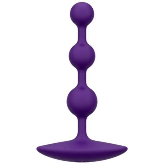 ROMP - Amp Purple Flexible Silicone Anal Beads 12.5 cm Purple – Graduated Anal Beads