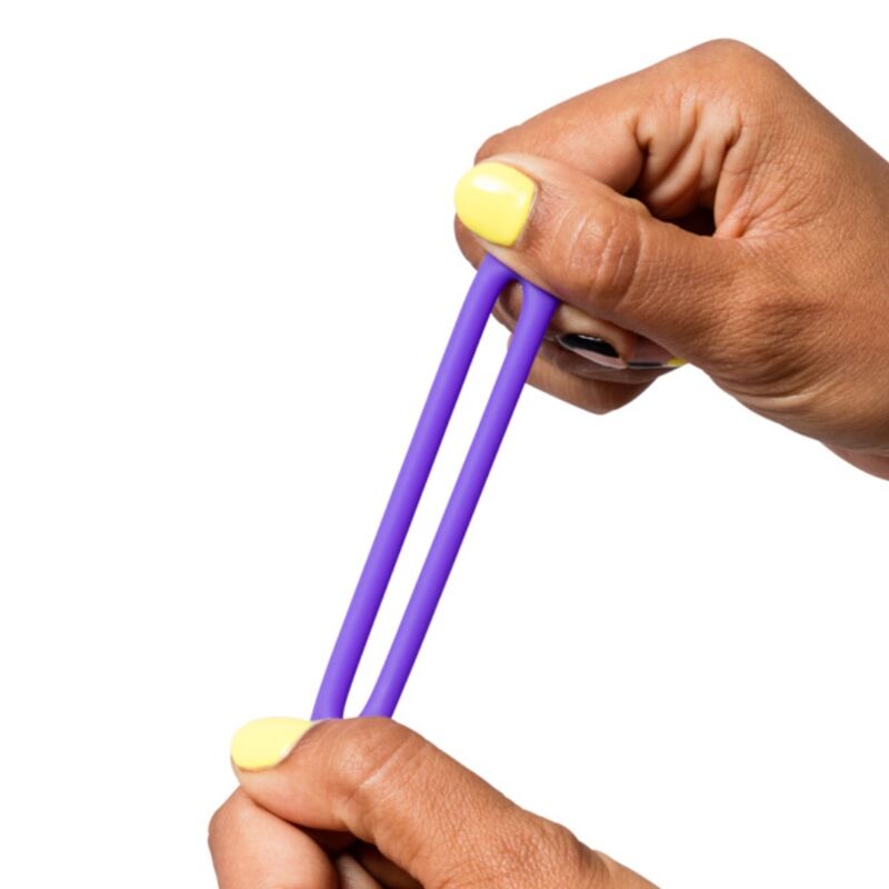 ROMP - Remix Trio Set of 3 Purple Silicone Penis Rings – Cock Ring