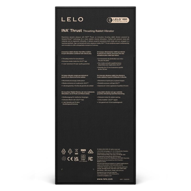 INA Thrust Black | LELO — Black