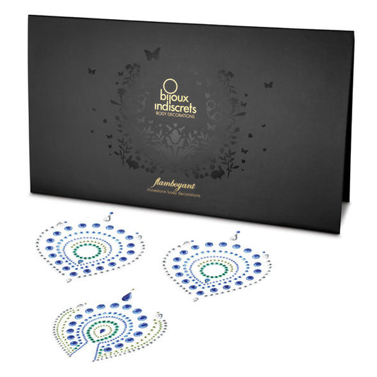 Bijoux - Indiscrets Flamboyant Blue&Green – Lingerie Set
