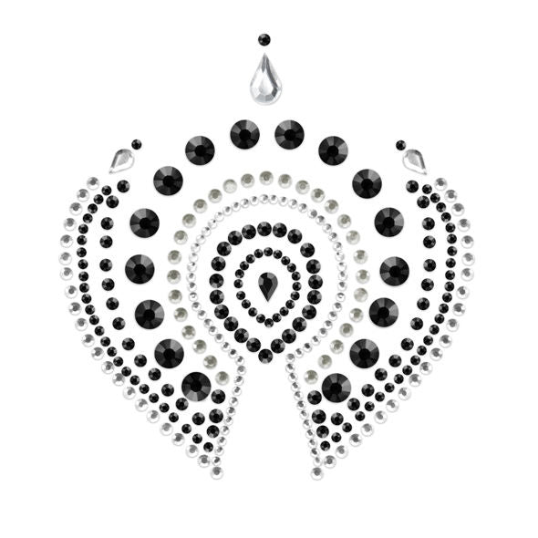 Bijoux - Indiscrets Flamboyant Black&Silver – Lingerie Set