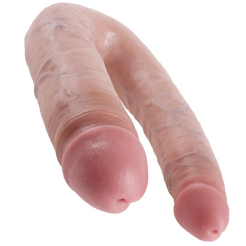 KING COCK - U - Shaped Large Double Trouble Flesh 17.8 CM