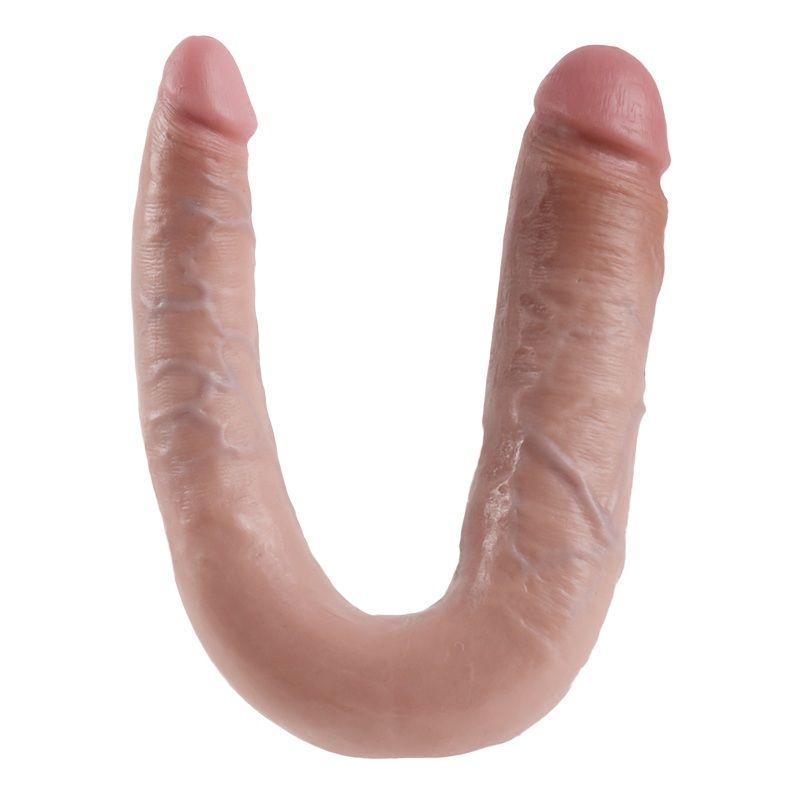 KING COCK - U - Shaped Large Double Trouble Flesh 17.8 CM