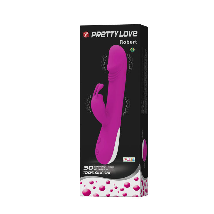 Pretty Love - Flirtation Robert Vibrator with Clitoris Stimulator – Rabbit Vibrator