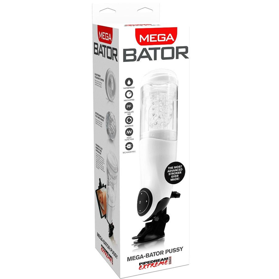 Extreme Toyz - Pdx Mega Bator USB Male Masturbator Vagina White – Rechargeable Male Masturbator