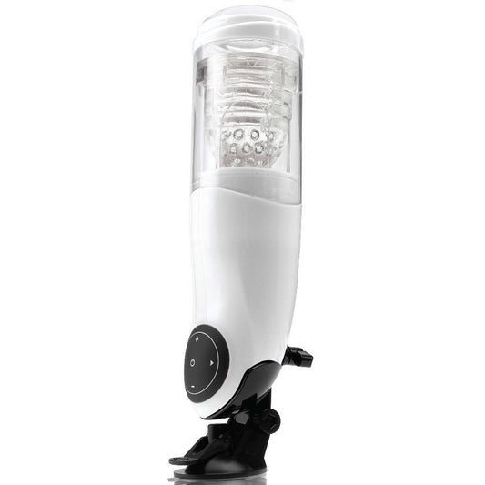Extreme Toyz - Pdx Mega Bator USB Male Masturbator Vagina White – Rechargeable Male Masturbator