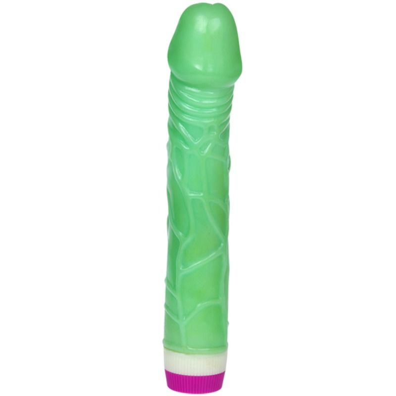 Baile - Waves of Pleasure Realistic Vibrating Dildo - 22.5 cm Green