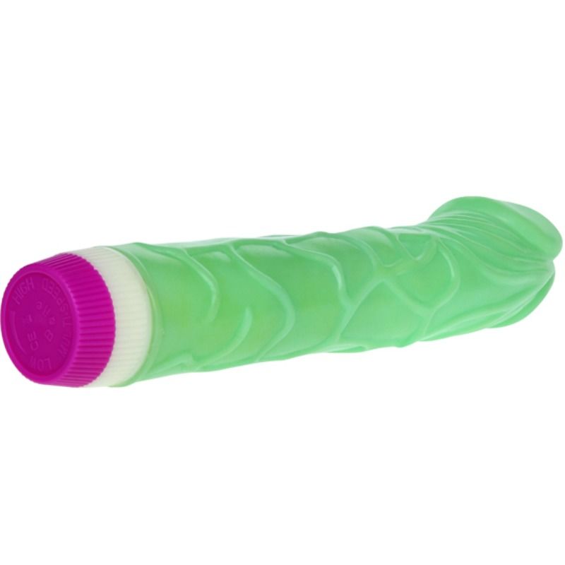 Baile - Waves of Pleasure Realistic Vibrating Dildo - 22.5 cm Green