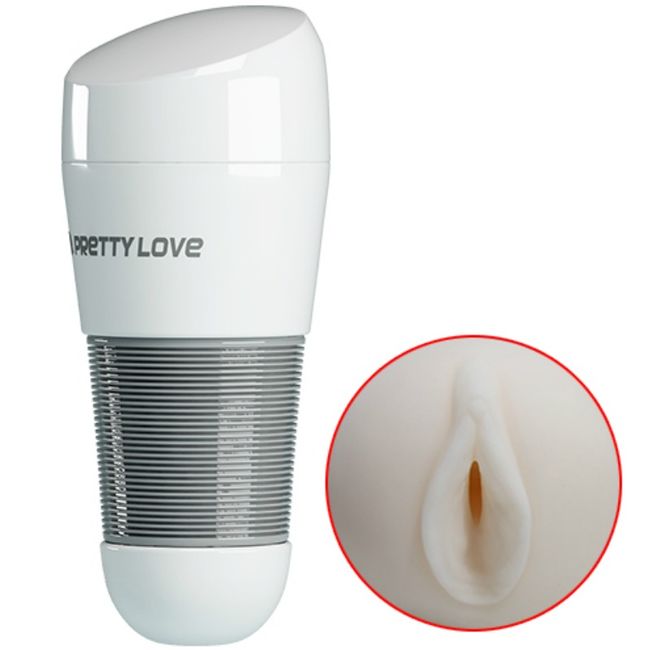 Pretty Love Kitty White Vagina Masturbator bra