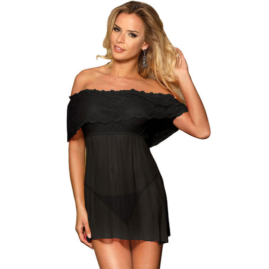 Subblime - Dresses Short Dress + Thong Black S/M – Lingerie Set