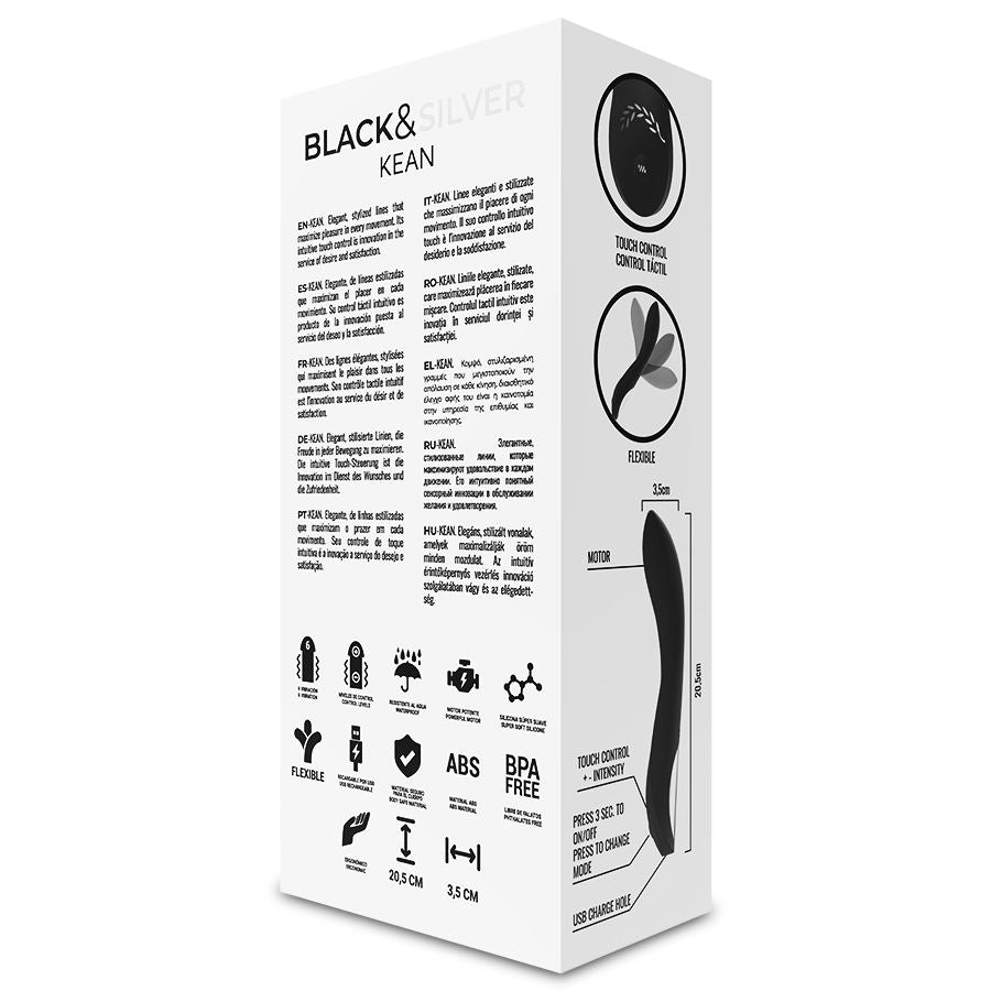Black&Silver - Kean Vibrator Touch Control – G Spot Vibrator