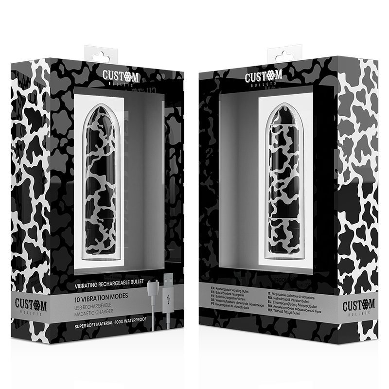 Custom Bullets - Rechargeable Cow Magnetic 10 Intensities – Bullet Vibrator