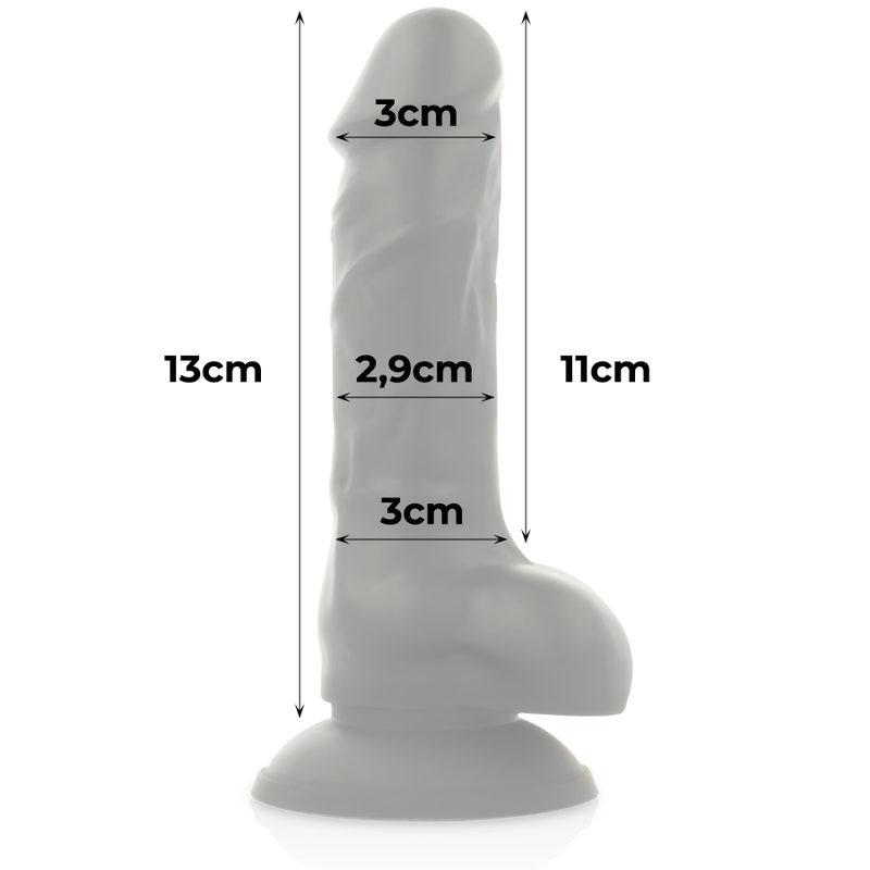 Cock Miller - Harness + Silicone Density Cocksil Articulable Black 13 Cm