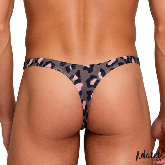 John Thong Low-Rise Grey Leopard | Adalet Man