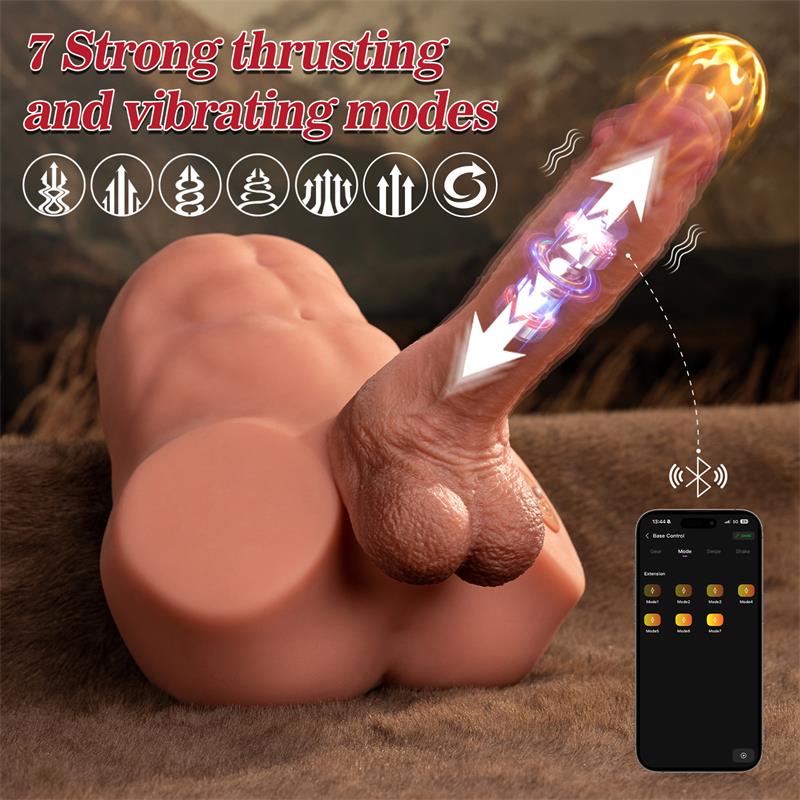 Jonah Semi Torso with Detachable Dildo Thrusting and App 3.48 kg | Xise — Default