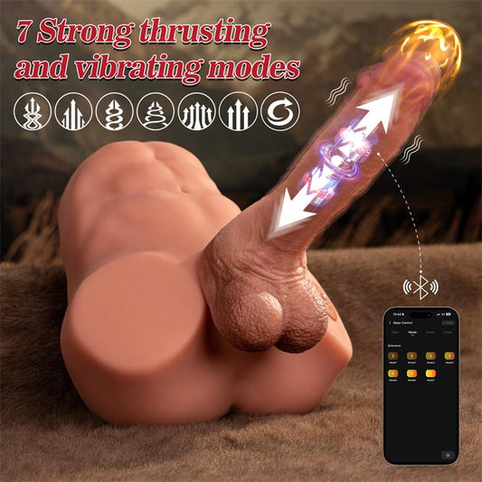 Jonah Semi Torso with Detachable Dildo Thrusting and App 3.48 kg | Xise