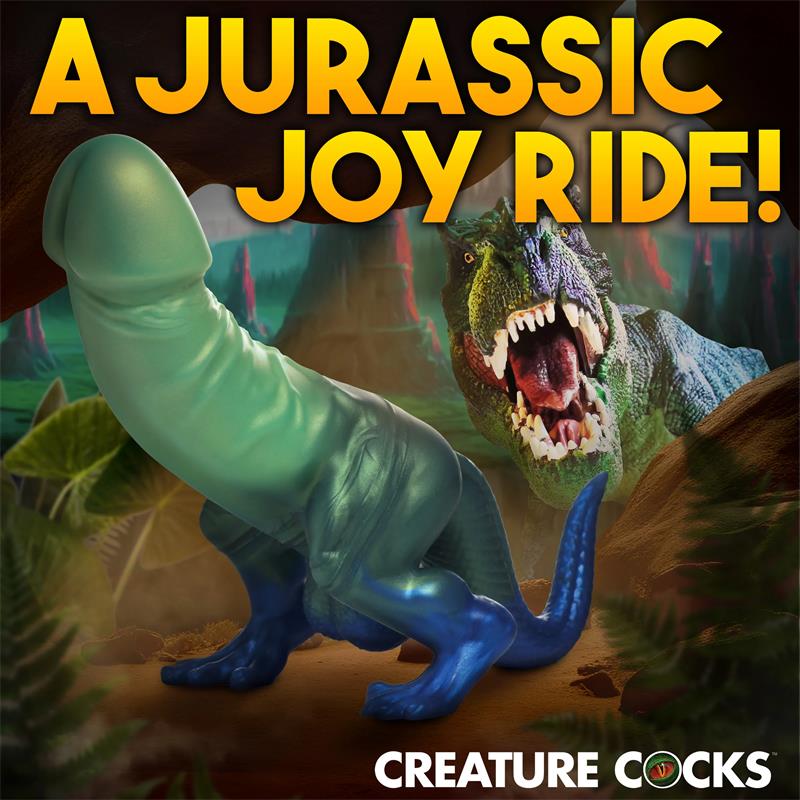 XR Brands Jurassic Cock Dinosaur Dildo 7.3 Inch (18.5 cm) | Creature Cocks