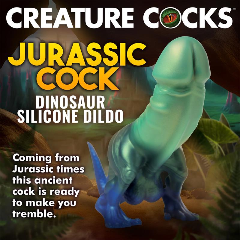 XR Brands Jurassic Cock Dinosaur Dildo 7.3 Inch (18.5 cm) | Creature Cocks