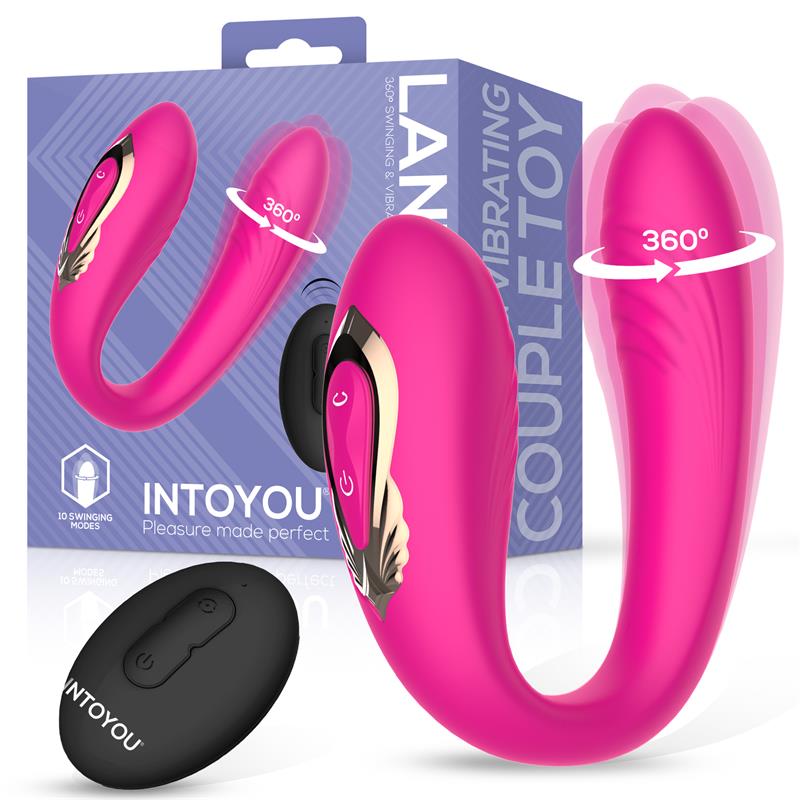 Lanty Couples Toy with 360° Oscillation and Remote | Intoyou