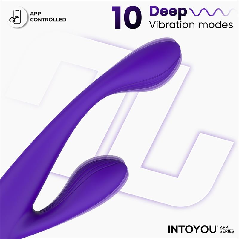 Lyra App-Controlled G-Spot Rabbit Vibrator Purple | Intoyou