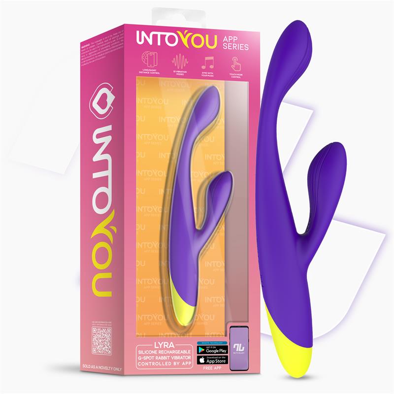 Lyra App-Controlled G-Spot Rabbit Vibrator Purple | Intoyou
