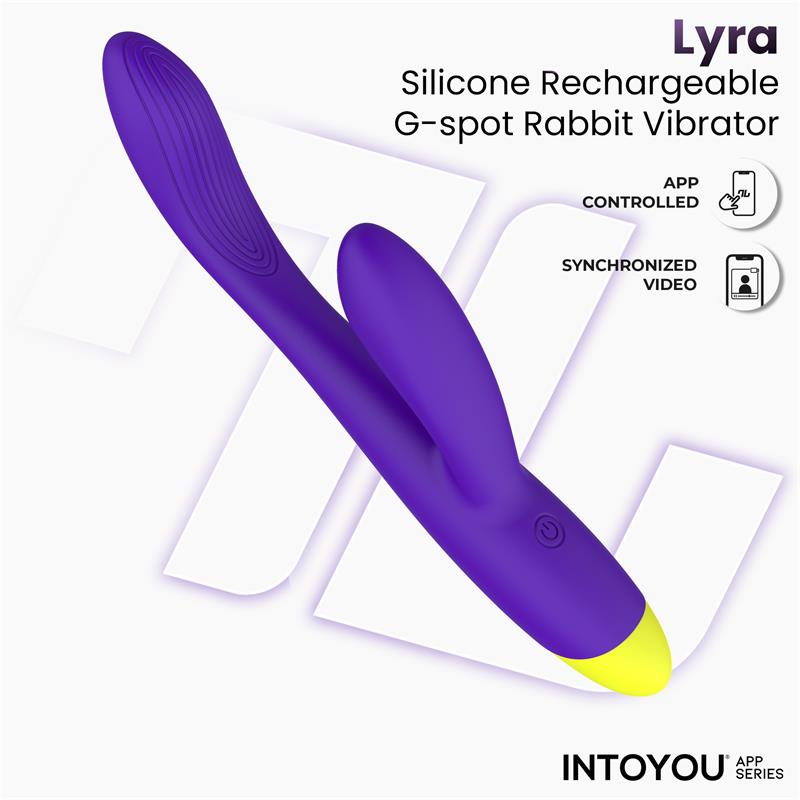 Lyra App-Controlled G-Spot Rabbit Vibrator Purple | Intoyou