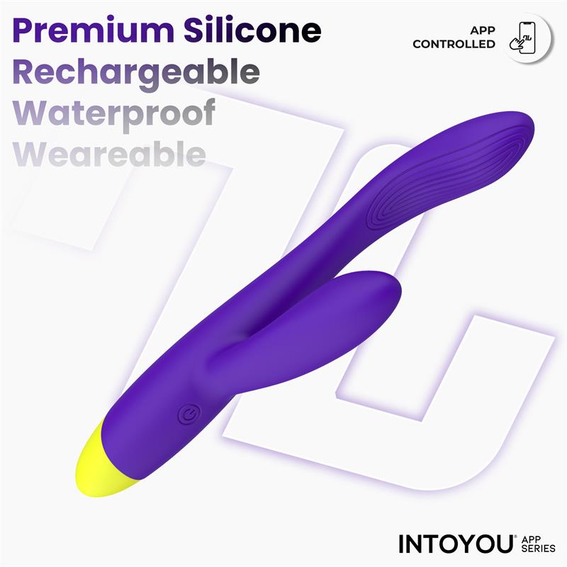 Lyra App-Controlled G-Spot Rabbit Vibrator Purple | Intoyou