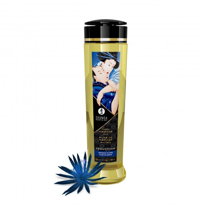 Seduction Massage Oil Midnight Flower 240 ml | Shunga