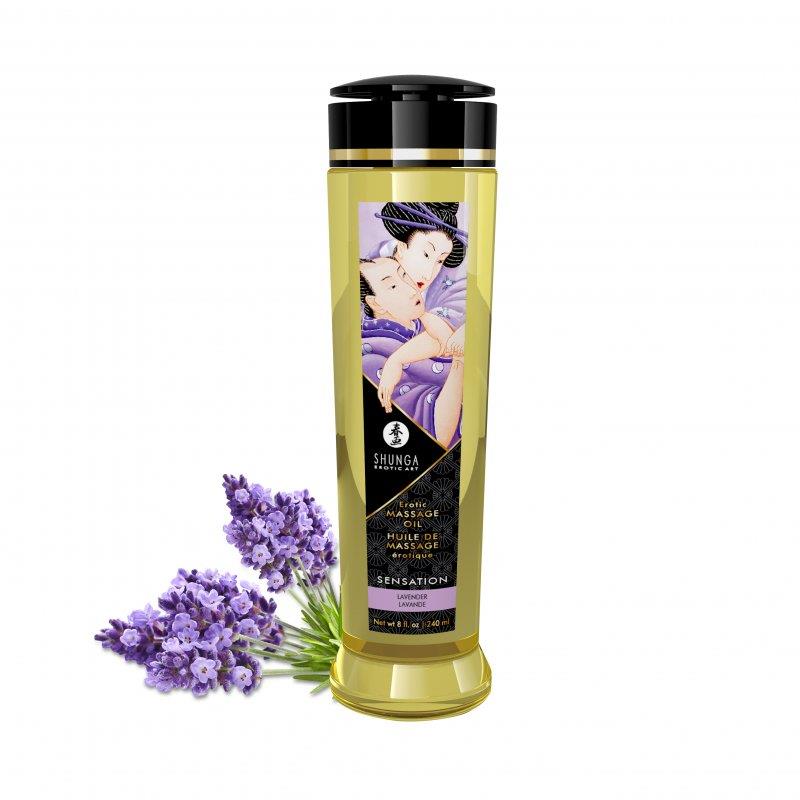 Sensation/Lavender Massage Oil 240 ml | Shunga