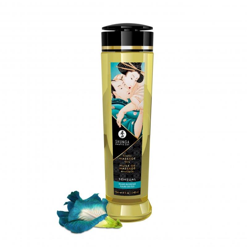 Sensual/Island Blossoms Massage Oil 240 ml | Shunga