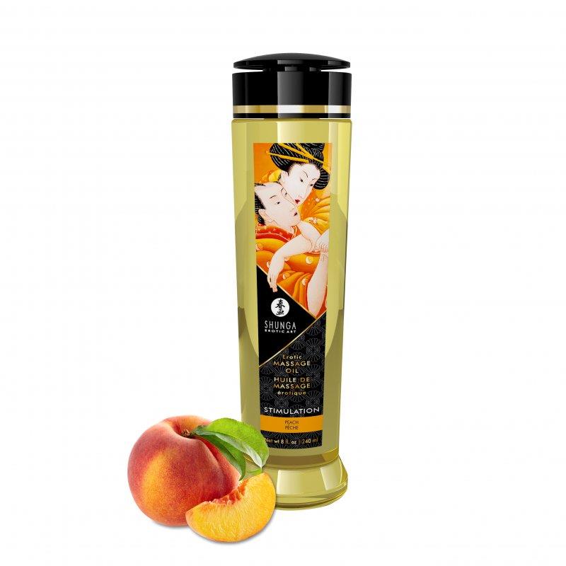 Stimulation/Peach Massage Oil 240 ml | Shunga