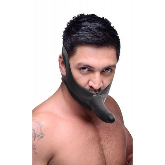 Face Strap-On Mouth Gag with Dildo | Master Series