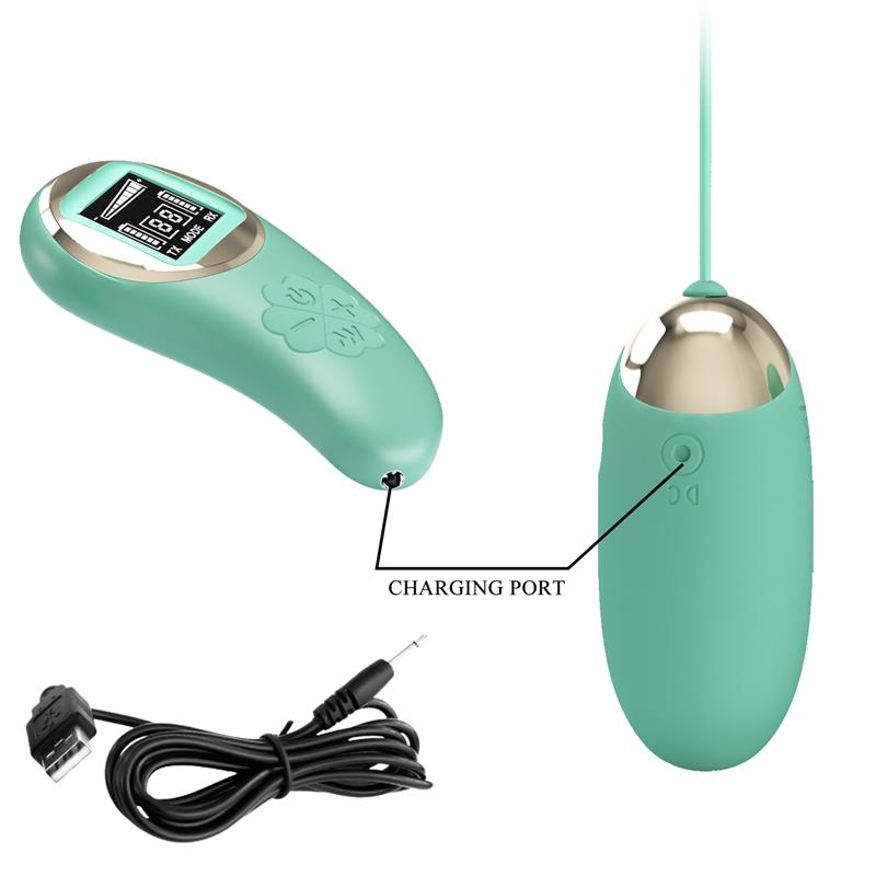 Green Remote Control Vibrating Egg Mine | Pretty Love