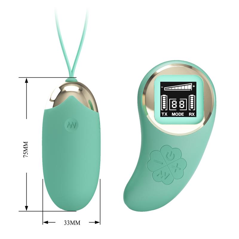 Green Remote Control Vibrating Egg Mine | Pretty Love