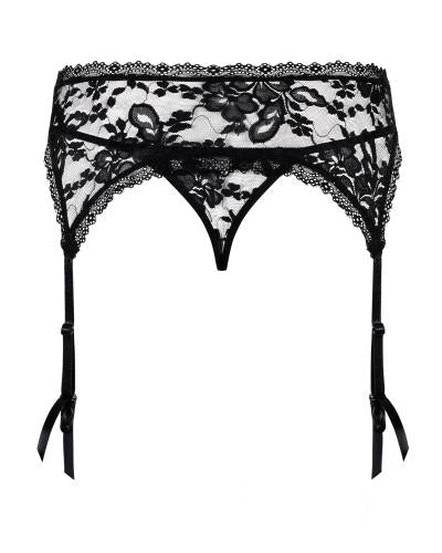 Catia Suspender Belt & Thong - Black | Obsessive — Black