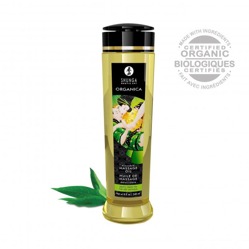 Organic Massage Oil Green Tea 240 Ml | Shunga