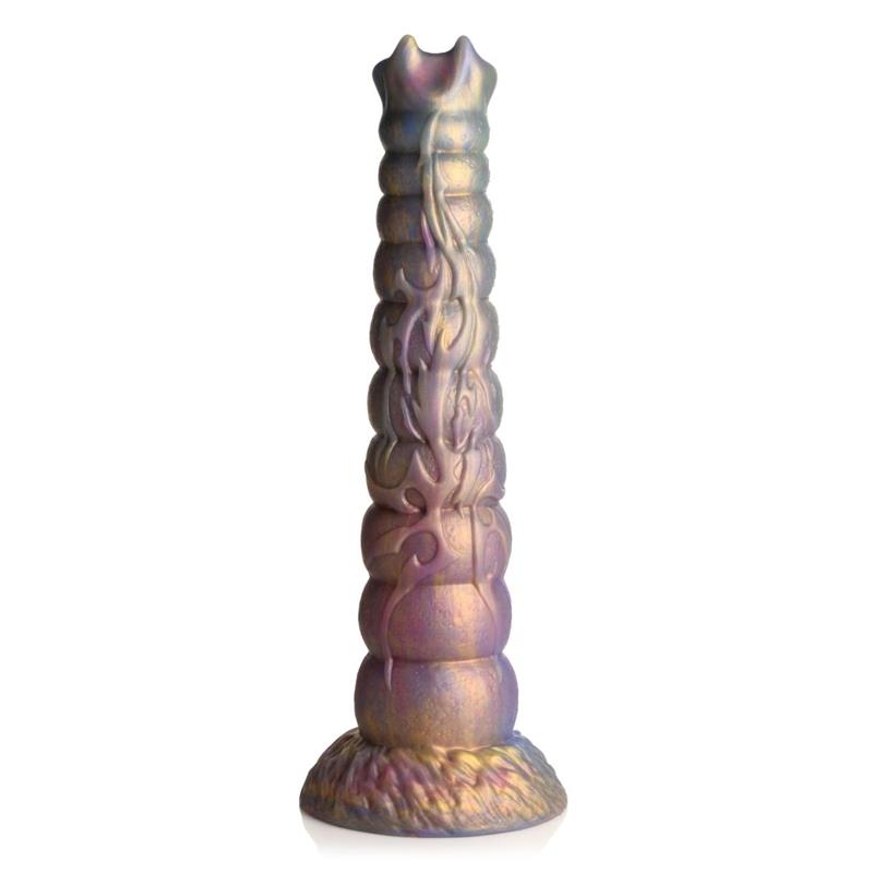 Deep Invader Tentacle Ovipositor Silicone Dildo with Eggs | Creature Cocks