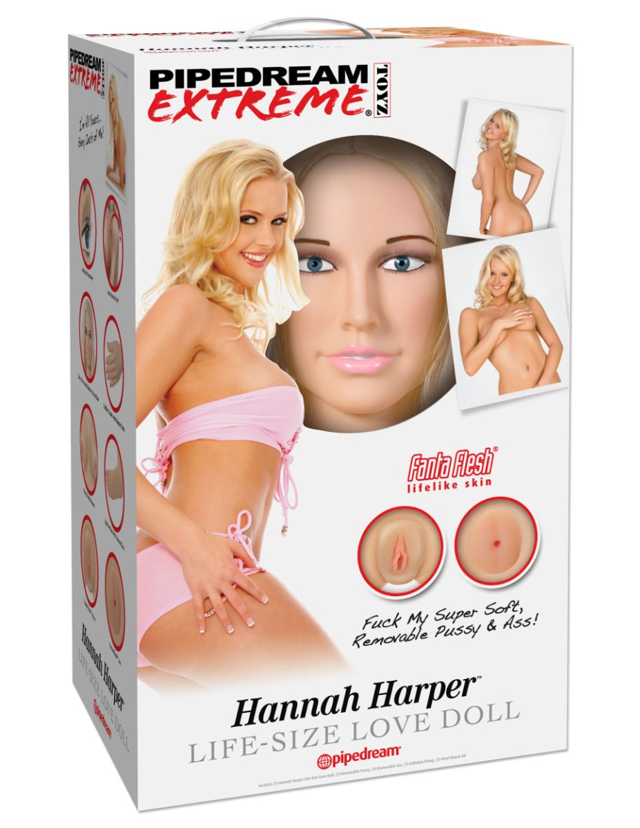 Pipedream - PDX Extreme - Dollz Hannah Harper Life - Size Love Doll - Light