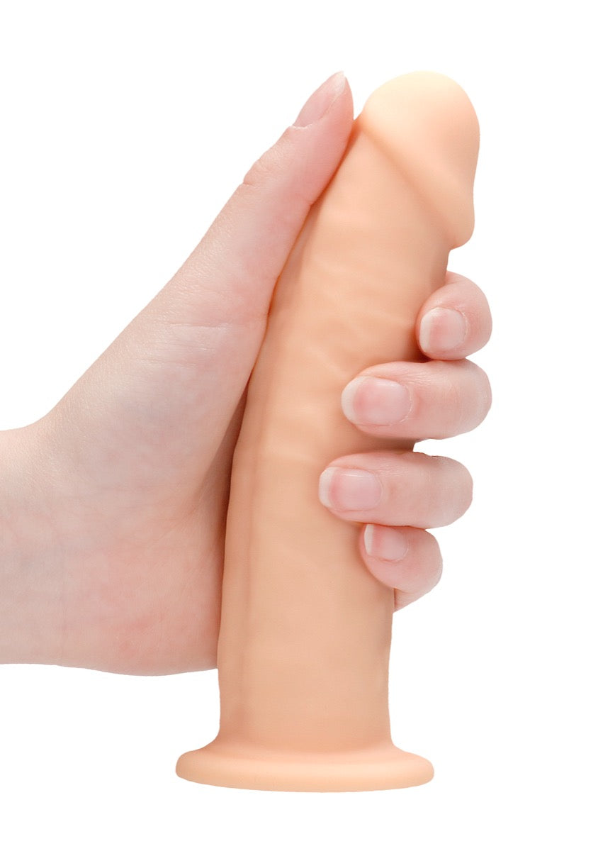 Real Rock Silicone Dildo 6 Inch Flesh