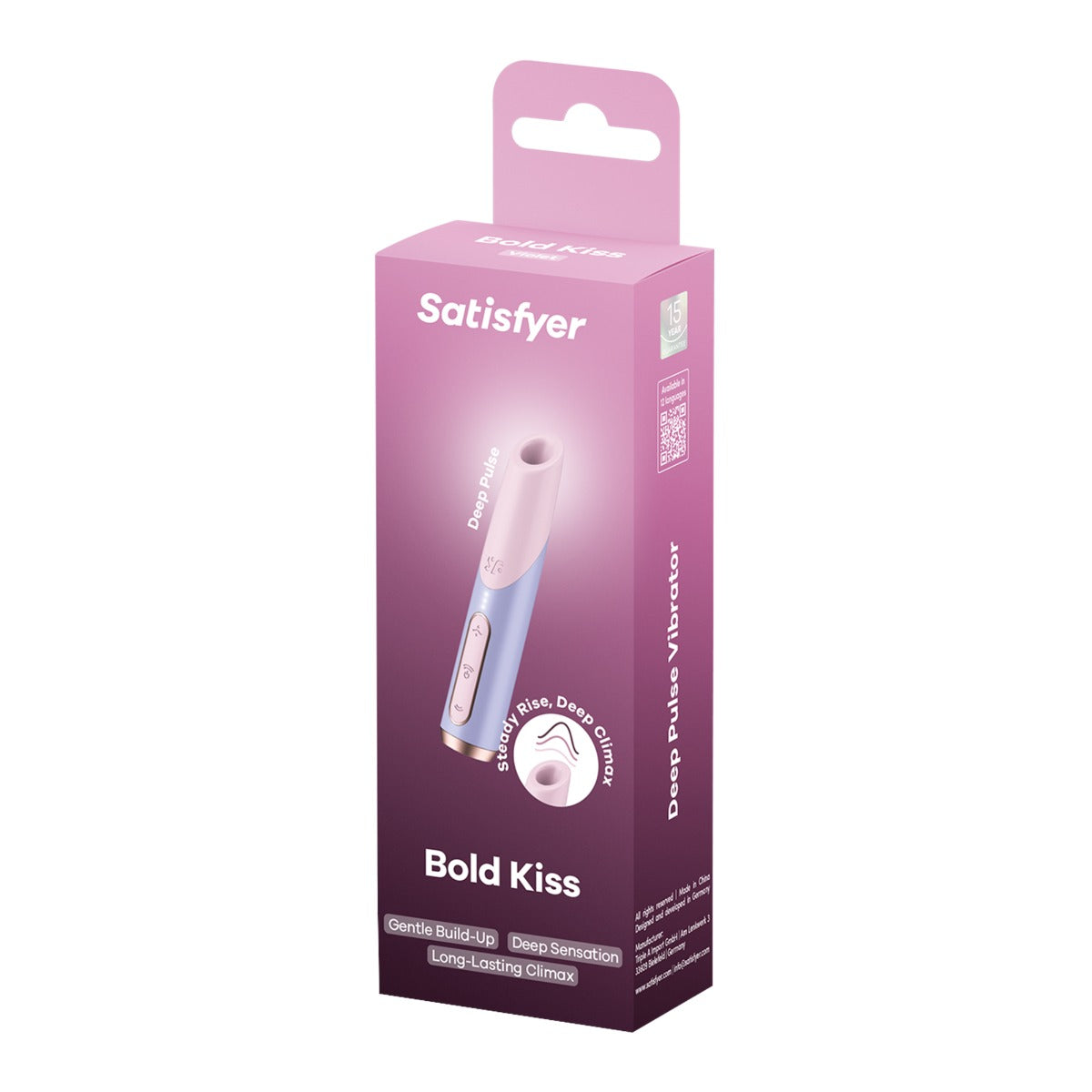 Bold Kiss Wave Clitoral Stimulator Pink | Satisfyer
